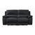 Hailey Leather/PVC Reclining Modular Loveseat