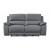 Hailey Leather/PVC Reclining Modular Loveseat