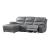 Hailey Leather/PVC Reclining Sofa with Left Chaise