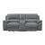 Hailey Leather/PVC Reclining Modular Loveseat
