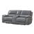 Hailey Leather/PVC Reclining Modular Loveseat