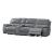 Hailey Leather/PVC Reclining Modular Loveseat