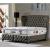 Kuka Tufted Fabric Bed, Queen Size