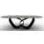 Breeze W98.4-inch Ceramic/Metal Customizable Oval Dining Table