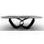 Breeze W98.4-inch Ceramic/Metal Customizable Oval Dining Table
