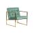 Lexington Tufted Velvet Accent Armchair