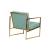 Lexington Tufted Velvet Accent Armchair