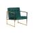 Lexington Tufted Velvet Accent Armchair