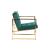 Lexington Tufted Velvet Accent Armchair
