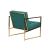 Lexington Tufted Velvet Accent Armchair