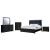 Lando Queen Size Panel Bed with LED