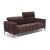 Portento Fabric/Leather Loveseat