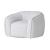 Duffy Fabric Lounge Chair w/Swivel Base