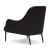Swoon Lounge Chair, Black Powder Coated Legs