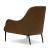 Swoon Lounge Chair, Black Powder Coated Legs
