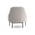 Swoon Lounge Chair, Black Powder Coated Legs