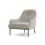Swoon Lounge Chair, Black Powder Coated Legs