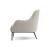 Swoon Fabric Lounge Chair, Black Powder Coated Legs