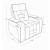 U1895 Fabric Reclining Living Room Set with LED Light