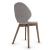Basil Polypropylene/Leather/Wood Dining Chair