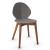 Basil Leather/Wood Dining Chair