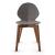 Basil Polypropylene/Leather/Wood Dining Chair