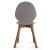 Basil Polypropylene/Leather/Wood Dining Chair