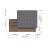 Narbutas Reception Unit w/PET Felt Front & Side Storage Cabinet (without desk)