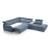 Brussels 5-Piece Microfiber Left-Arm Chaise Facing Storage Sleeper Sectional
