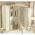 Leonardo 6-Door Wood Wardrobe w/4 Mirror Doors, 3 Coat Hangers & 3 Shelves