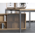 Nova Basic Melamine Lockable Bookcase w/Shelves & Sliding Plexiglas Door