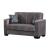 Linden Chenille Convertible Storage Loveseat