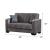Linden Chenille Convertible Storage Loveseat