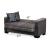 Linden Chenille Convertible Storage Loveseat