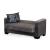 Linden Chenille Convertible Storage Loveseat