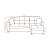 SM Lindsey Fabric/PU Reversible Chaise Sectional Sofa with Storage