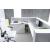 Linea 96 1/4'' x 80 3/4'' Corner Reception Desk w/LED Light, LAF