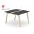 Nova Wood HPL Square Meeting Table w/Grommet for 4/6 Persons