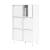 Locker Plus Office Double Storage Cabinet w/6 Lockable Doors