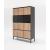 Standard 3-Unit Modular Enlarged Locker System w/12 Lockers