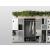 Choice 4 Lockers Cabinet w/Open Wardrobe, Plinth, Planter Boxes & Electronic Lock
