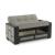 Loft Polyester/PU Convertible Storage Loveseat
