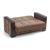 Loft Polyester/PU Convertible Storage Loveseat