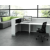 ORGANIC L-Shaped Medium Reception Desk w/Right Side RGB Light Panel