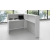 ORGANIC L-Shaped Medium Reception Desk w/Right Side RGB Light Panel