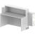 ORGANIC Small Straight Reception Desk w/RGB Light