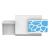 ORGANIC Straight Reception Desk w/Counter Top and Left Side RGB Light Panel, ADA Compliance