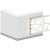 ORGANIC L-Shaped Medium Reception Desk w/Left Side RGB Light Panel