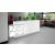 ORGANIC 1-Person Straight Reception Desk w/Left Side RGB Light Panel