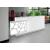 ORGANIC 2-Person Straight Reception Desk w/Left Side RGB Light Panel